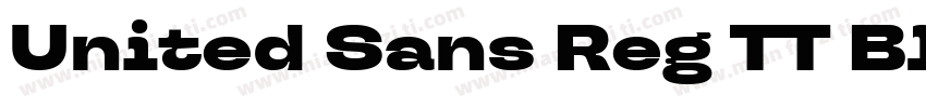 United Sans Reg TT Black字体转换